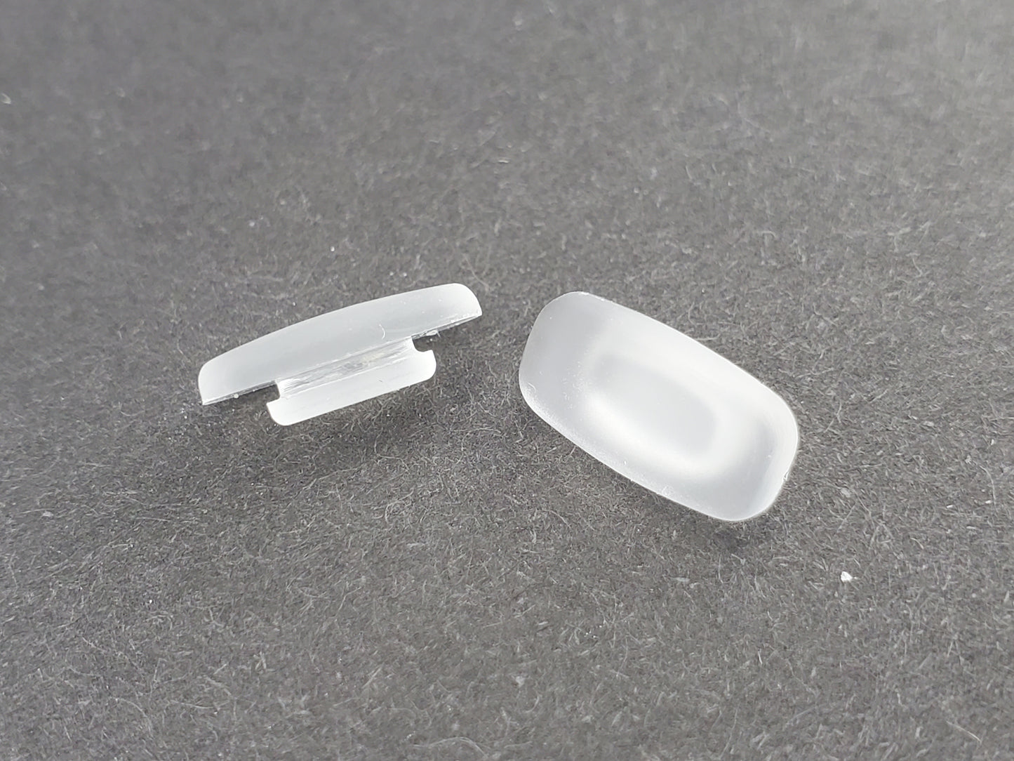 LMP Optical Supply Frosted 13mm Universal Rectangular Push-in Nose Pads Eyeglasses & Sunglasses