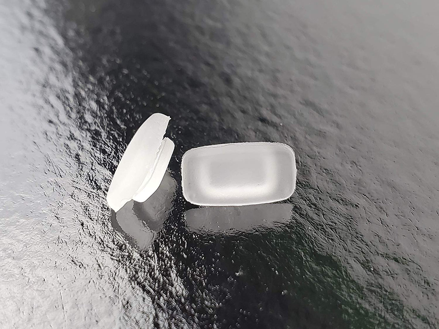 LMP Optical Supply Frosted 13mm Universal Rectangular Push-in Nose Pads Eyeglasses & Sunglasses