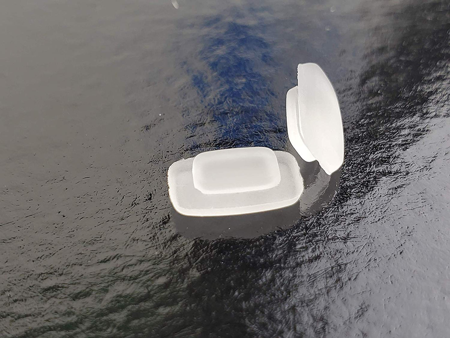 LMP Optical Supply Frosted 13mm Universal Rectangular Push-in Nose Pads Eyeglasses & Sunglasses