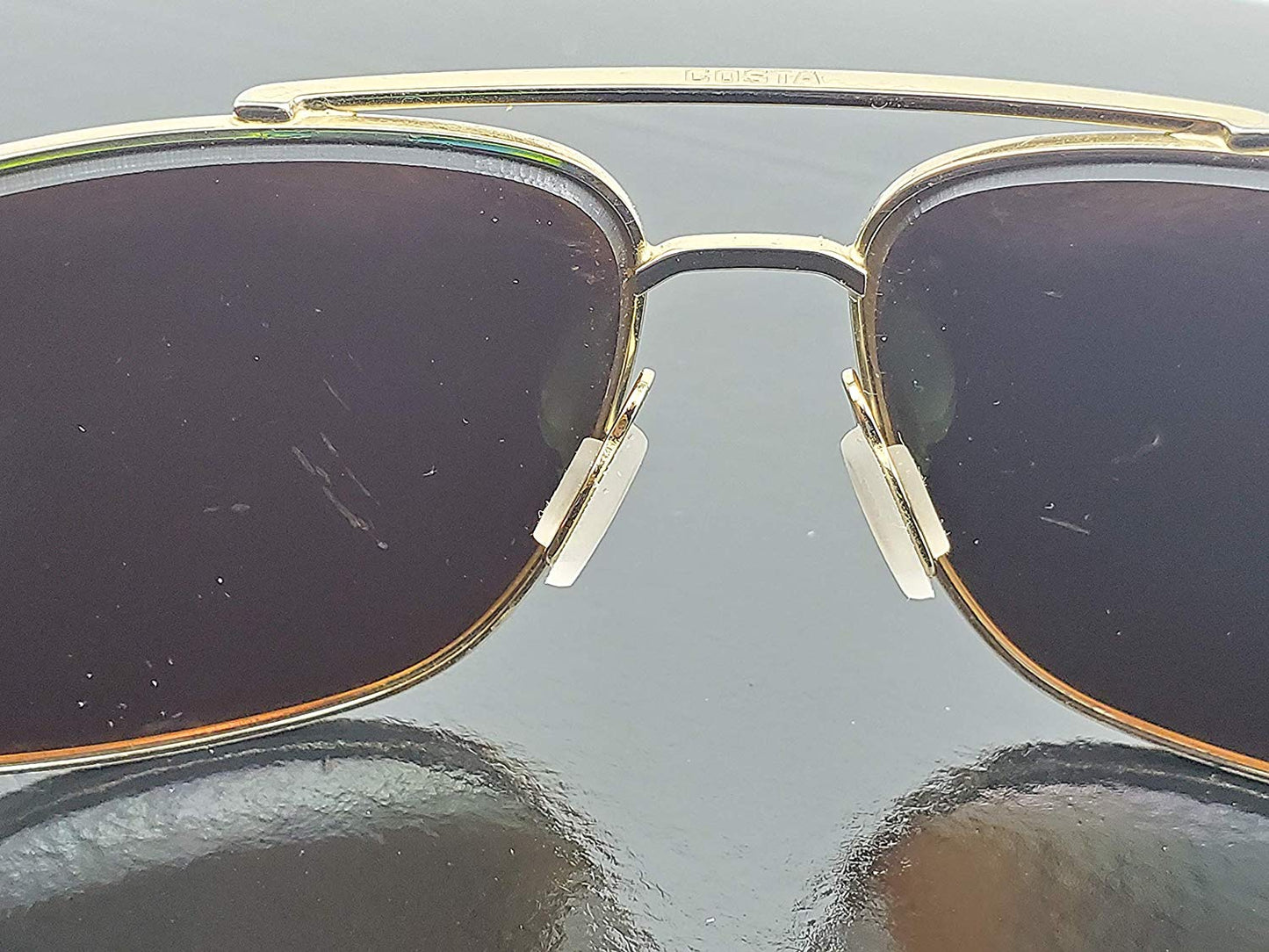 LMP Optical Supply Frosted 13mm Universal Rectangular Push-in Nose Pads Eyeglasses & Sunglasses